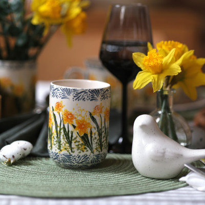 Kubek Ola 400 ml - Dekoracja narcisia