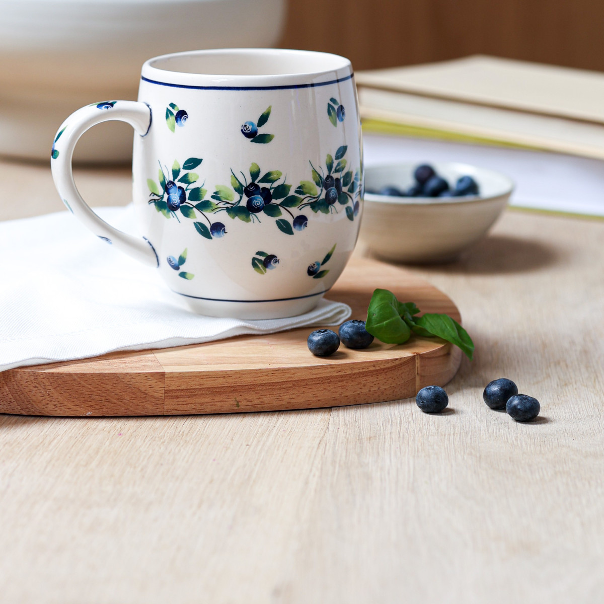 Kubek Max Berrowa | Duży kubek ceramiczny ręcznie dekorowany