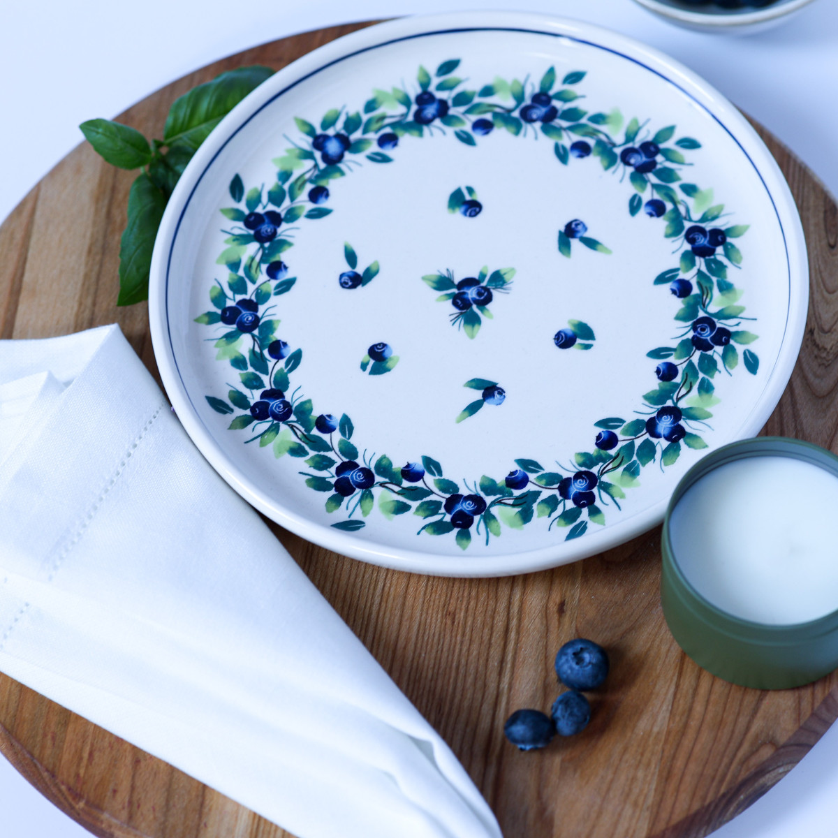 Talerz Ola Berrowa | Ręcznie dekorowany talerz ceramiczny