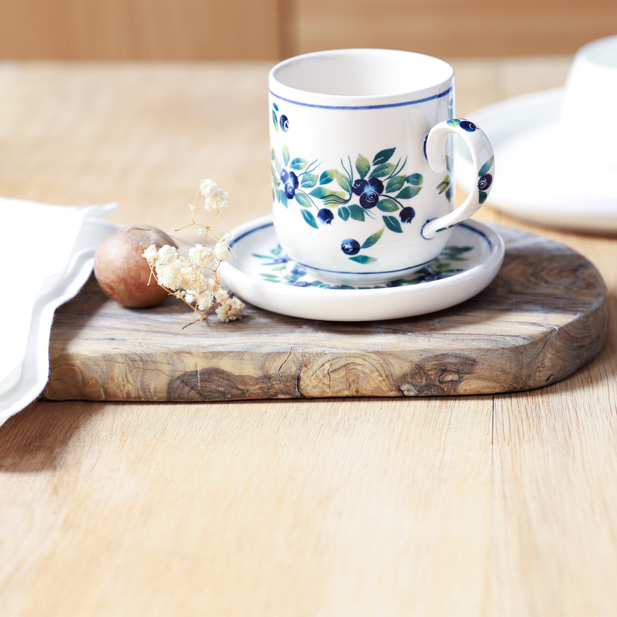 Kubek Aleksandra 200 ml Berrowa | Kubek ceramiczny ręcznie dekorowany