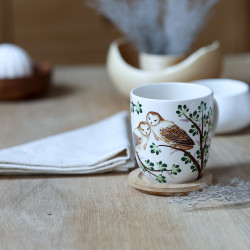 Kubek Bell 320 ml Luna | Ręcznie malowany kubek ceramiczny