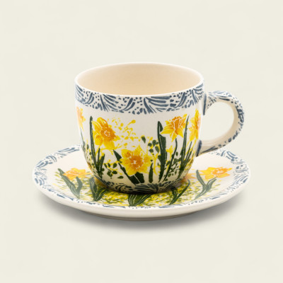 Filiżanka Bell ze spodkiem - Kolekcja Narcisia