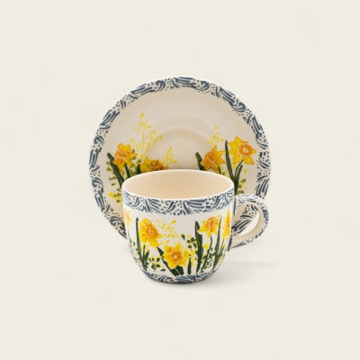 Filiżanka Bell ze spodkiem - Kolekcja Narcisia