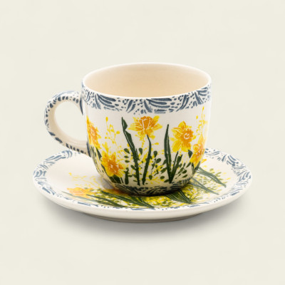 Filiżanka Bell ze spodkiem 230 ml - Kolekcja Narcisia
