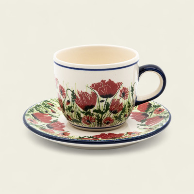 Filiżanka Bell ze spodkiem 230 ml - Kolekcja Scarlet