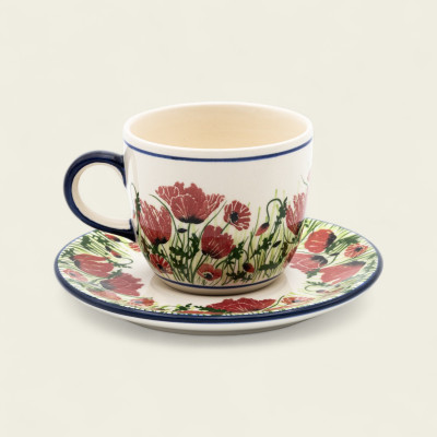 Filiżanka Bell ze spodkiem 230 ml - Kolekcja Scarlet